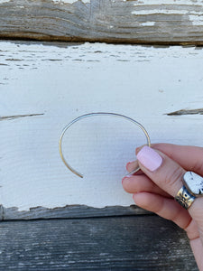 Sterling Silver Stamped Cuff - Native Made TC