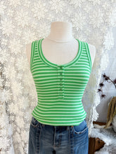 Load image into Gallery viewer, Lime Striped Tank
