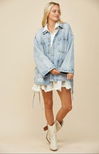 Load image into Gallery viewer, Denim Tie Jacket