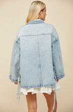 Load image into Gallery viewer, Denim Tie Jacket