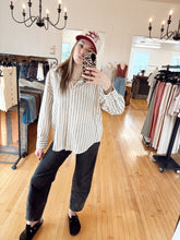 Load image into Gallery viewer, Striped Linen Button Up Shirt