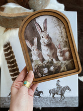 Load image into Gallery viewer, Trio Bunny Framed Art