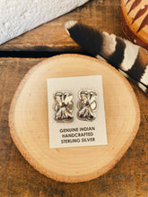 Load image into Gallery viewer, Sterling Bow Tie Earrings - Native Made TC E015