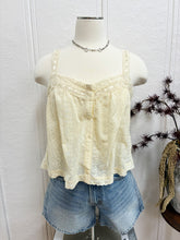 Load image into Gallery viewer, Butter Yellow Embroidered Top