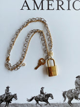 Load image into Gallery viewer, Laney Lock - Repurposed LV Necklace