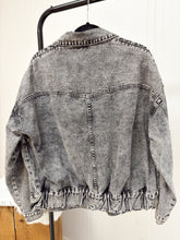 Load image into Gallery viewer, Black Wash Cargo Jacket