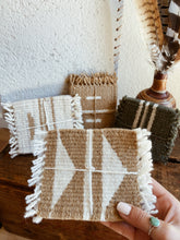 Load image into Gallery viewer, Handwoven Southwest Wool Coasters H033