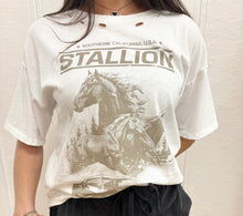 Load image into Gallery viewer, Stallion Distressed Graphic Tee