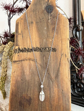 Load image into Gallery viewer, Matte Silver Cross Necklace