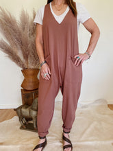 Load image into Gallery viewer, Mocha Double Shot Jumpsuit