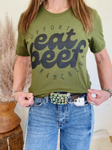 Eat Beef Support Ranchers Tee