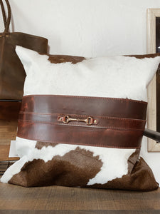 Cowhide Snaffle Pillow Cover