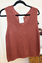 Load image into Gallery viewer, Rust Knit Sweater Top