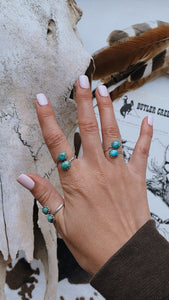 Adjustable Twist Turquoise Ring