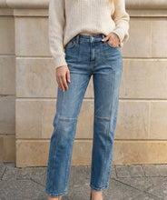Load image into Gallery viewer, Panel Detailing Straight Leg Jeans