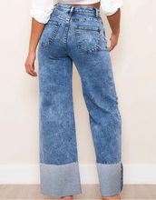 Load image into Gallery viewer, Dark Wash Tall Cuff Jeans