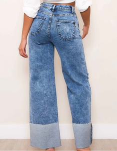 Dark Wash Tall Cuff Jeans