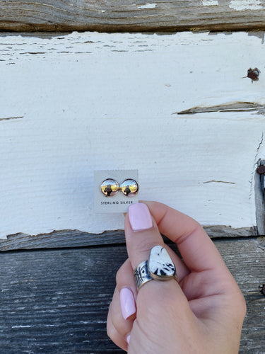 Everyday Sterling Button Earrings - Native Made