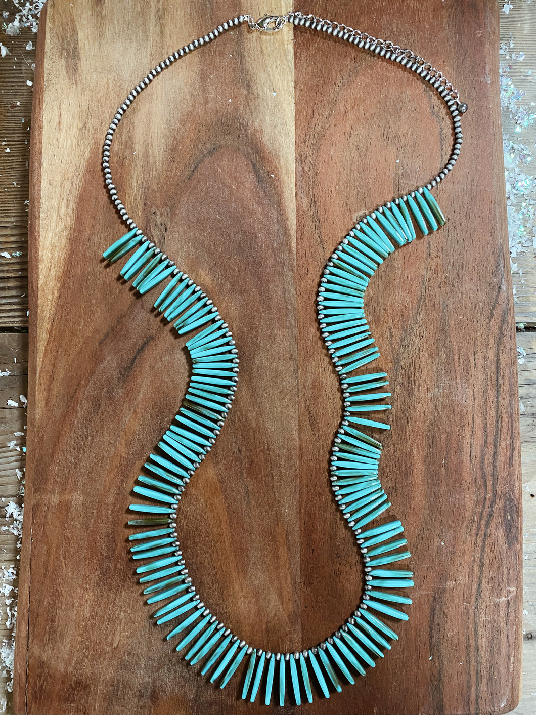 Needle Turquoise Necklace