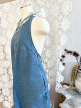 Load image into Gallery viewer, Halter Neck Denim Dress