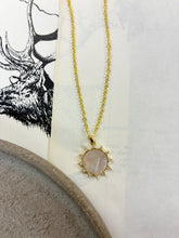 Load image into Gallery viewer, Mother of Pearl Sunburst Necklace