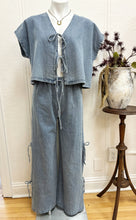Load image into Gallery viewer, Side Tie Denim Pants