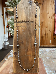 Long Layering Pearl Necklace