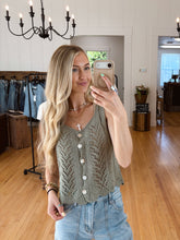 Load image into Gallery viewer, Sage Button Vest
