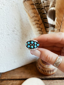 Multi Stone Turquoise Ring ~ Size 6 TC