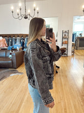 Load image into Gallery viewer, Black Wash Cargo Jacket