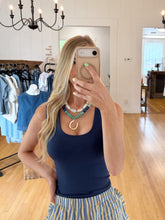 Load image into Gallery viewer, Navy Seamless Top