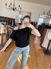 Load image into Gallery viewer, Eyelet Off Shoulder Top