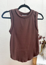 Load image into Gallery viewer, Chocolate Seam Detail Tank