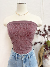 Load image into Gallery viewer, Blooms Tube Top - Wine