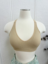 Load image into Gallery viewer, Lace Razorback Bralette - Beige