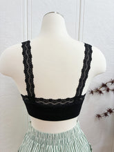 Load image into Gallery viewer, Lace Trim Bralette - Black