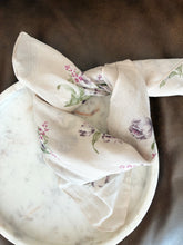 Load image into Gallery viewer, Ivory Floral Bandana Scarf