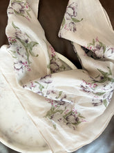 Load image into Gallery viewer, Ivory Floral Bandana Scarf