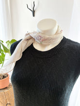 Load image into Gallery viewer, Ivory Floral Bandana Scarf