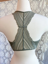 Load image into Gallery viewer, Lace Razorback Bralette - Sage