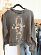 Load image into Gallery viewer, Good Luck Horseshoe Crewneck