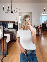 Load image into Gallery viewer, Waffle Mocha Trim Top