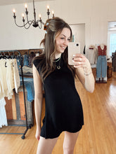 Load image into Gallery viewer, Black Slit Sweater Set