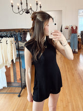 Load image into Gallery viewer, Black Slit Sweater Set