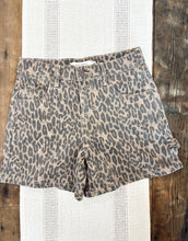 Load image into Gallery viewer, Cheetah Mid Rise Shorts