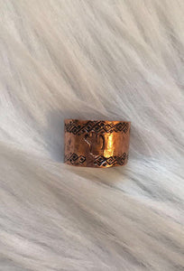 Cactus Adjustable Copper Ring