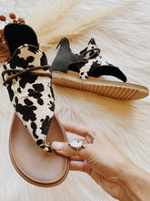 Load image into Gallery viewer, Cow Print Sandals