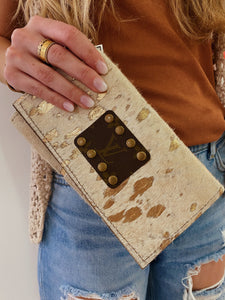 Large LV + Cowhide Wallet – Grit + Gals Boutique