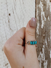 Load image into Gallery viewer, Turquoise Needlepoint Ring TC
