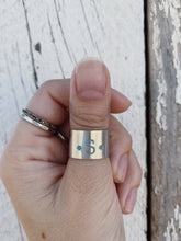 Load image into Gallery viewer, Turquoise Initial Aluminum Ring